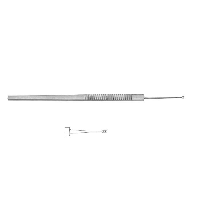 GUTHRIE Гачок; №2; 2 зубчики; гострий; 16,0см. Tontarra Medizintechnik GmbH
